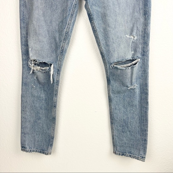 AGOLDE Jamie High Rise Classic Jeans in Shakedown Light Wash, Size 25 - Picture 5 of 9